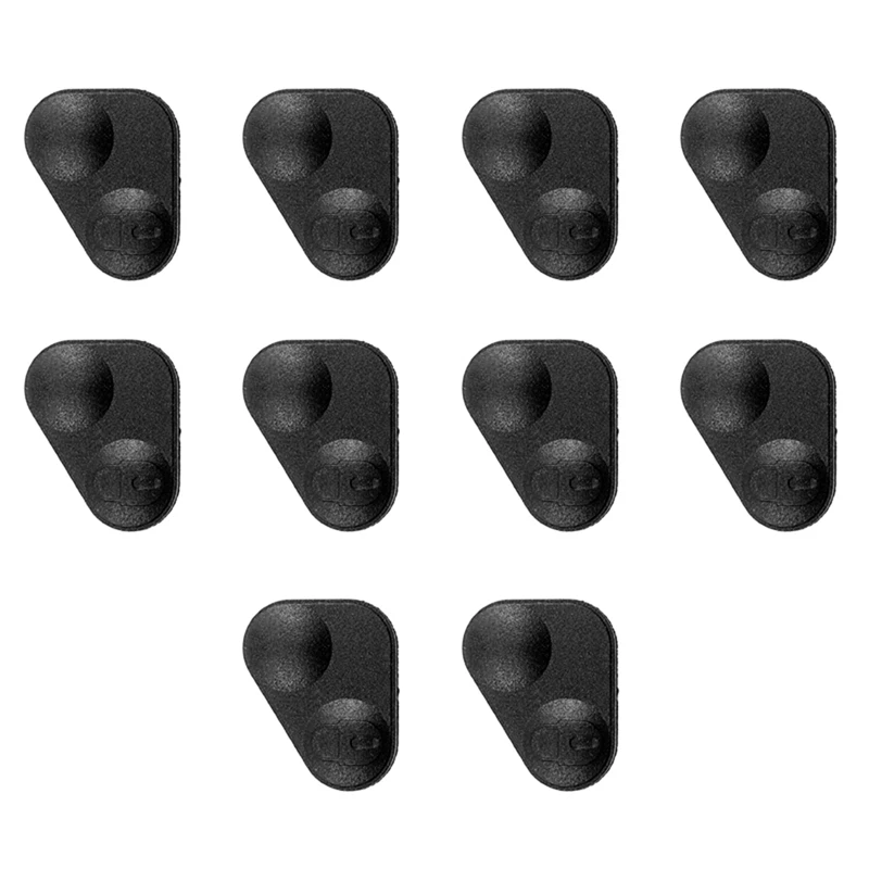 

10X Rubber 2-Button Remote Key Fobs Pad Cover - YWC000300 For Land/Range Rover P38 Black