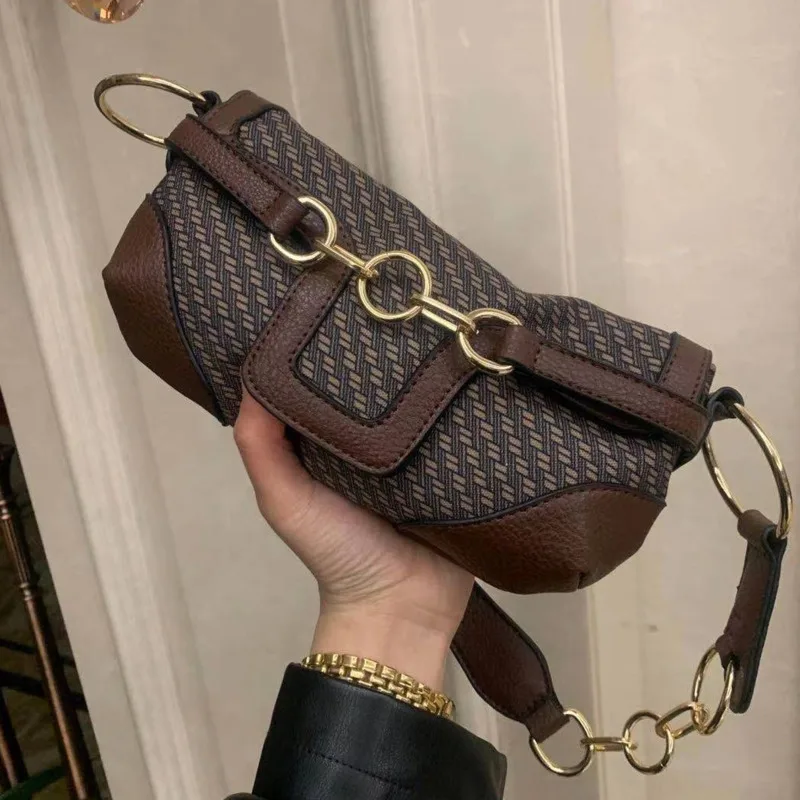 

British Luxury Shoulder Bag, Stick Bag, Underarm Bag, Women's American Sweet and Spicy Ancient Style Early Autumn Thousand Bird