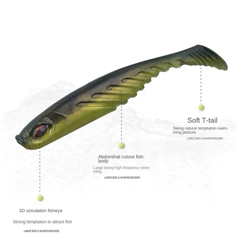 

Artificial Bionic Swimbait Fish-shaped Fishing Accessories Fishing Lures Jigging Wobblers Fishing Tools Soft Baits 7cm 2.6g