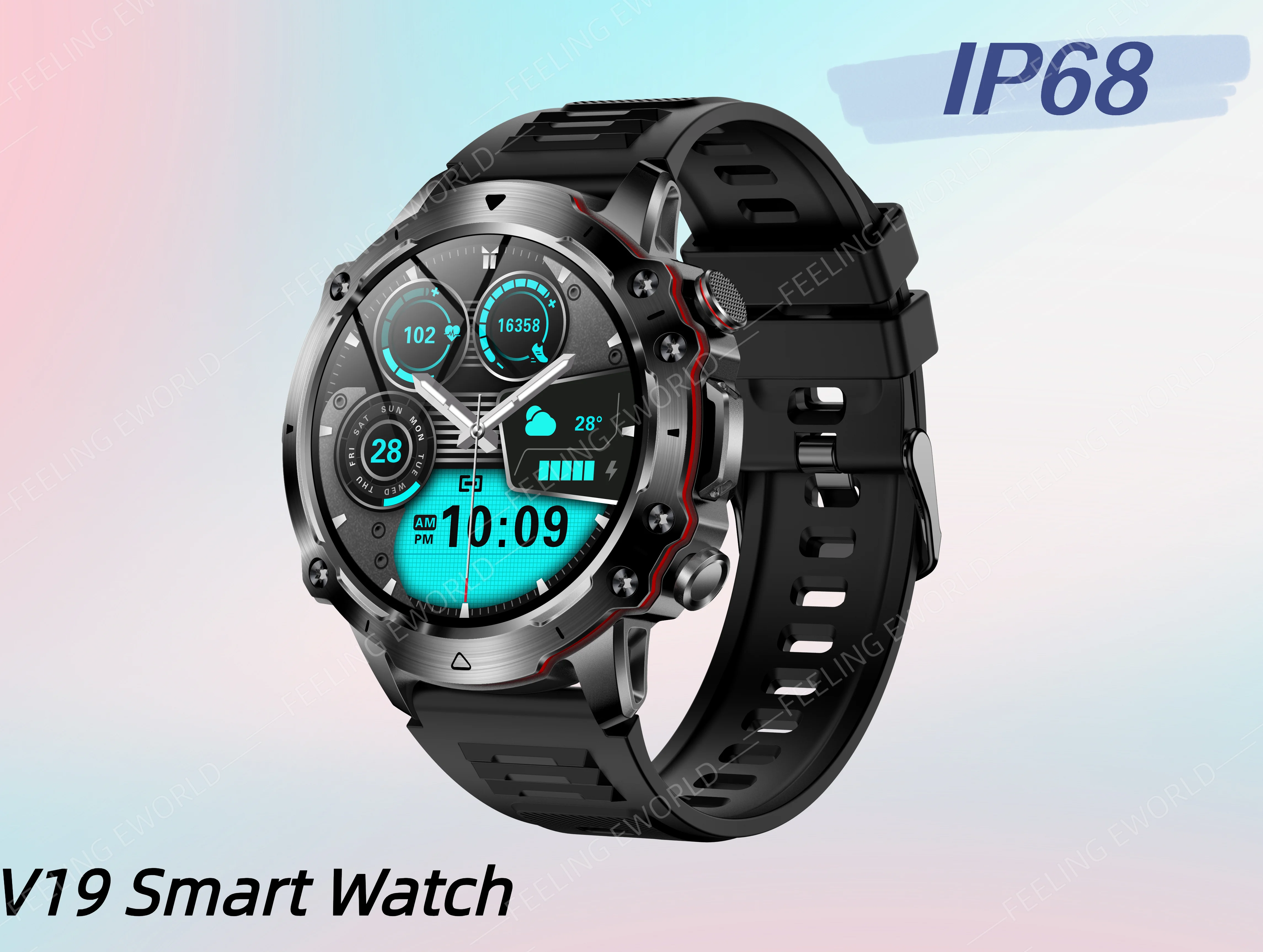 

New V91 Smart Watch 1.52-inch HD Screen With Bluetooth Call Heart Rate Blood Pressure Monitoring NFC Outdoor Sports Smartwatch