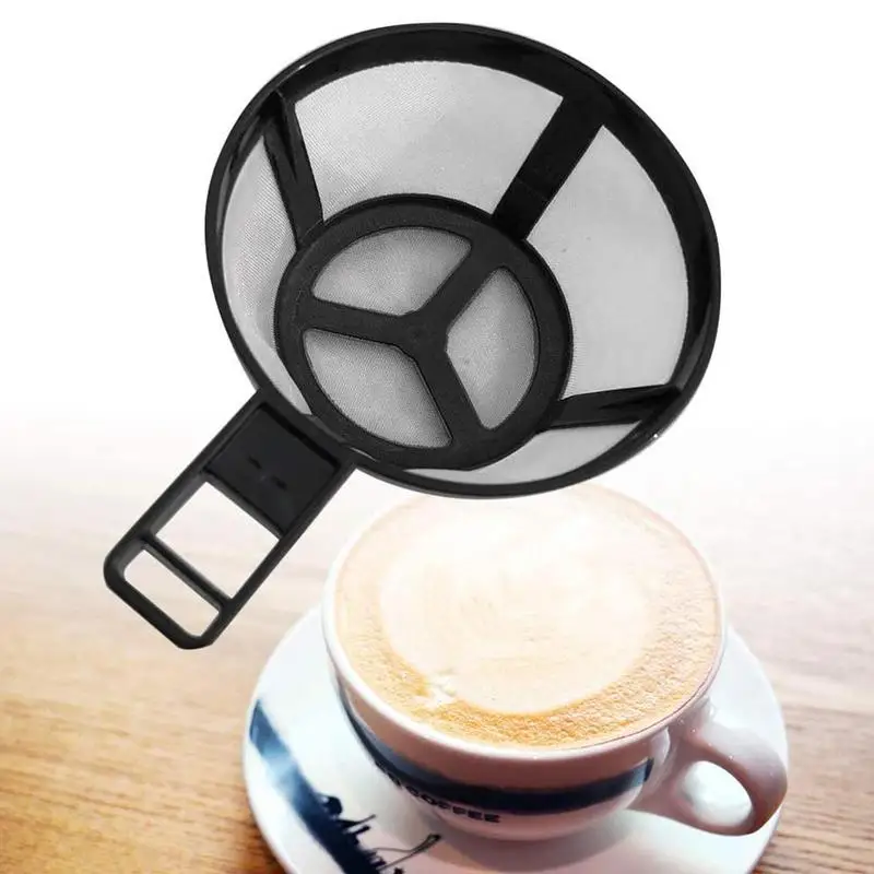 

1PC Coffee Pot Filter Reusable Nylon Holder Mesh Basket Coffeeware Spoon Strainer Tea Brewer Strainer Home Kitchen Accessories