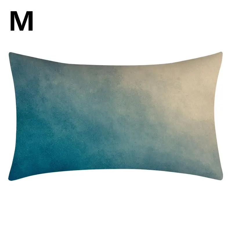 30x50cm Teal Cushion Cover Leaf Feather Geometric Heart Sofa Pillowcase Bedroom Home Office Decoration Household Pillowslip images - 6