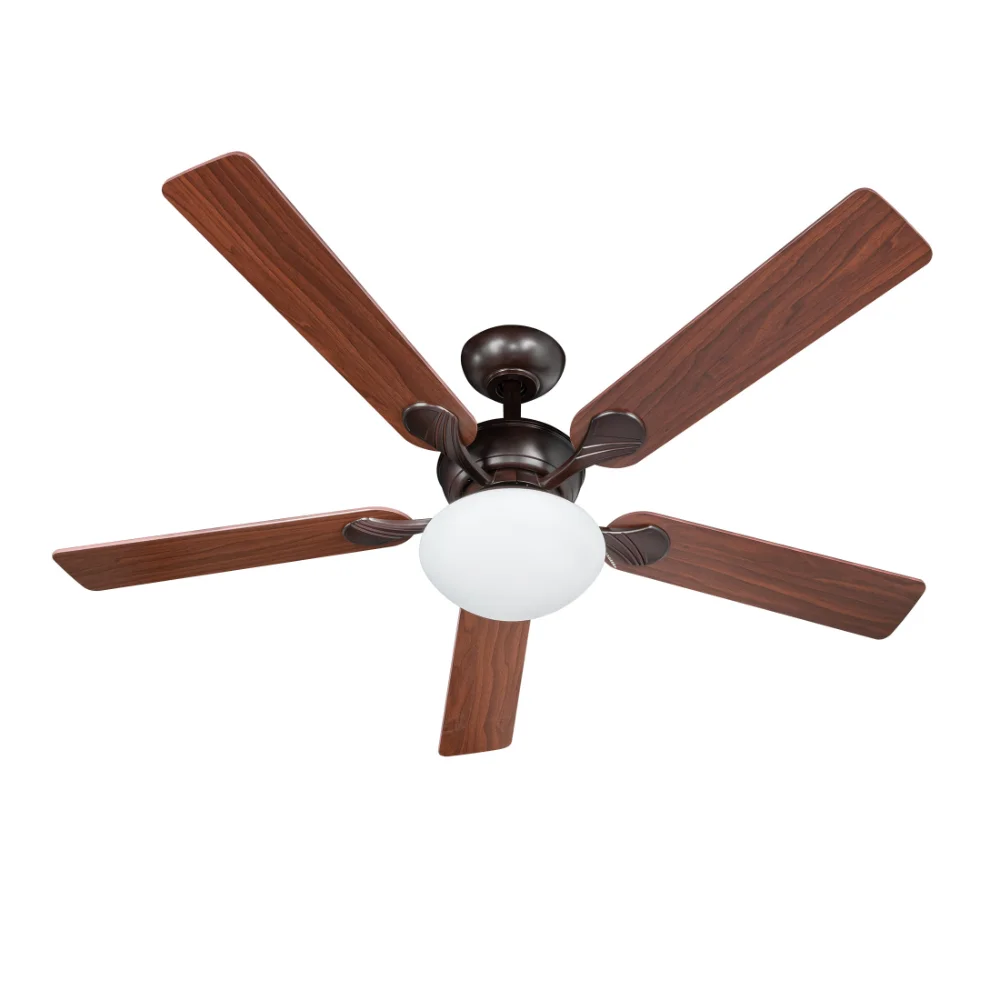 

Mainstays 52" Indoor/Outdoor Oil Rubbed Bronze 5 Blade Reverse Airflow Ceiling Fan, 1 LED Light Bulb with Light