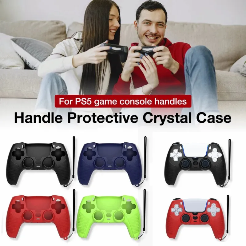 

New Silicone Protective Cover Joystick Case For SONY Playstation 5 PS5 Game Controller Skin Guard For Ps5 Gamepad Accessories