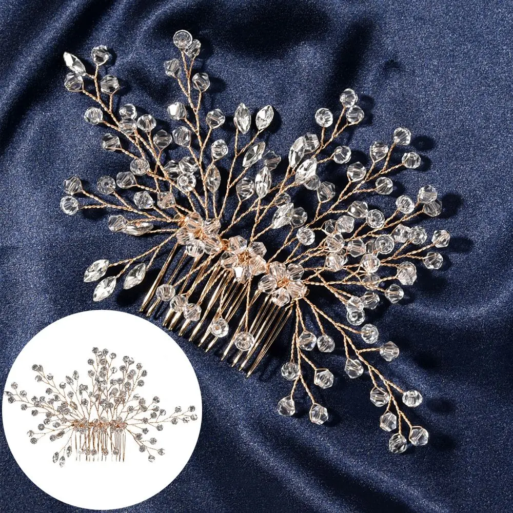 

Beautiful Hair Accessories Rhinestone Pearl Hair Combs Flower Hair Pin Bridal Tiara Hair Ornaments
