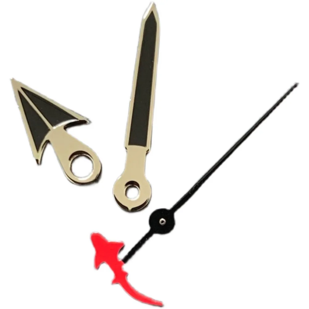 

Watch Hands with Turtle/ Fish Second Hand Sliver Edge Watch Replacement Accessories for Nh35/36/4R/7S Movement No Luminous