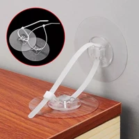 punch free child protection cabinet anti falling frame holder opening cable tie line non marking strong patch fixed hook