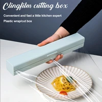 magnetic cling wrap dispenser professional food wrap cutter dispenser plastic sharp cutter storage holder kitchen accessories