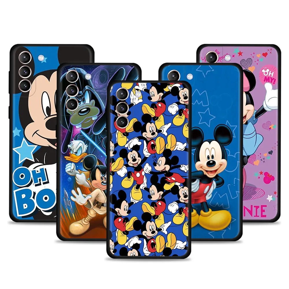 

Cartoon Lovely Mickey Mouse Case For Samsung Galaxy S22 S21 S20 Ultra FE Phone Cover S22 S21 S20 S10 S9 S8 Plus Silicon Funda