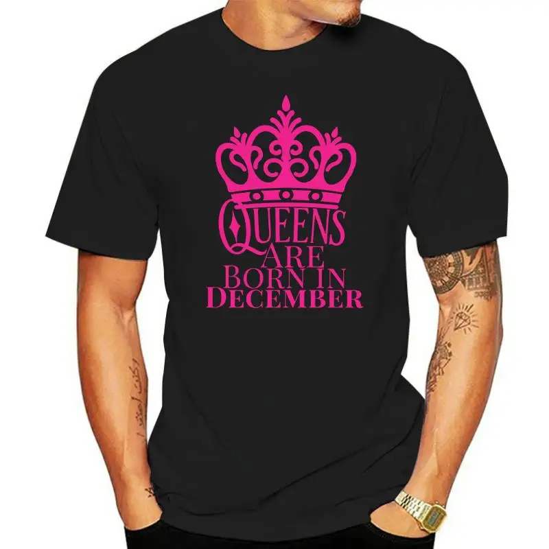 

Antidazzle Asian Size Summer QUEENS ARE BORN IN DECEMBER Creative Design Women T-shirt Cartoon Casual T shirt Tees Tops