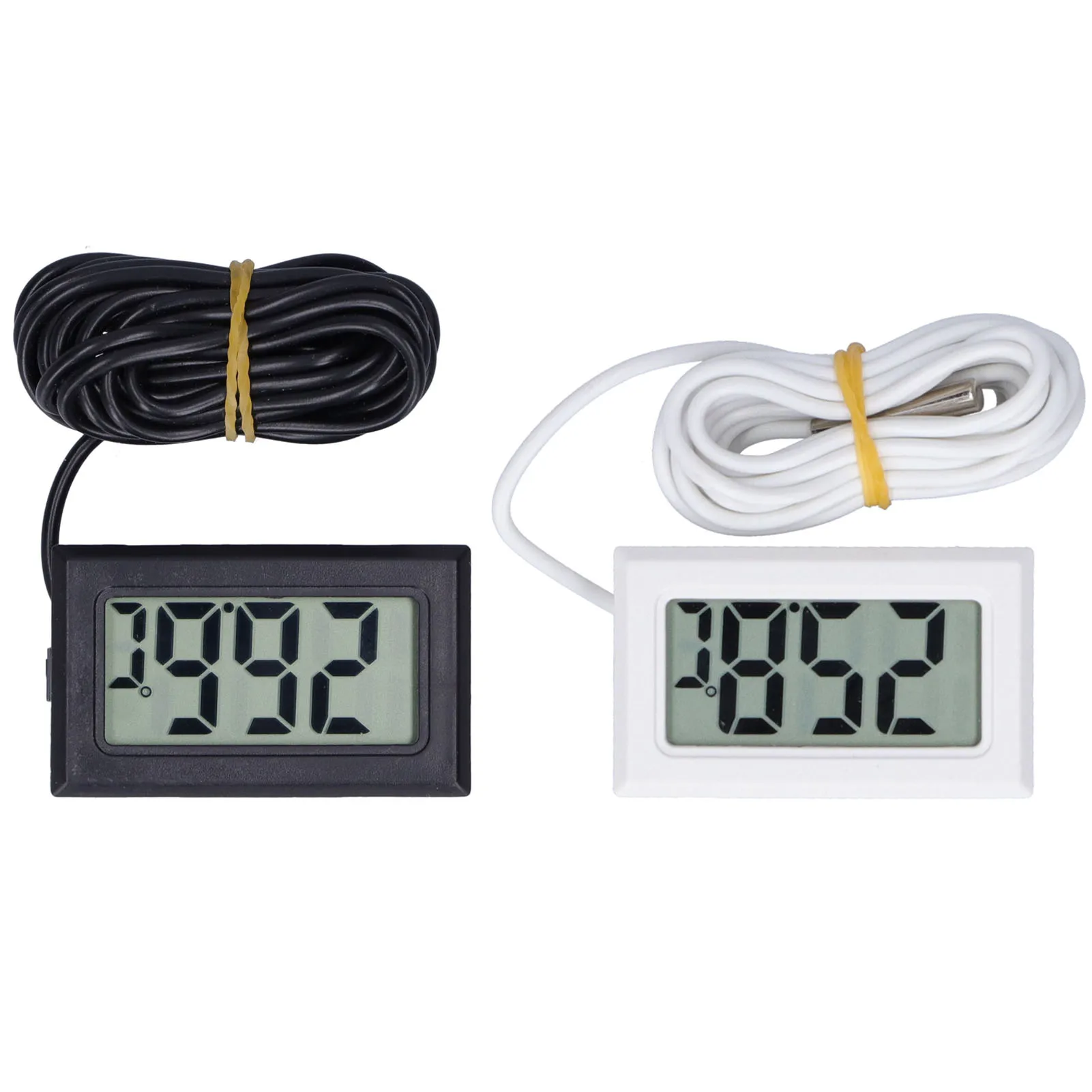 1pc Digital Thermometer Mini LCD Wired Electronic Temperatur
