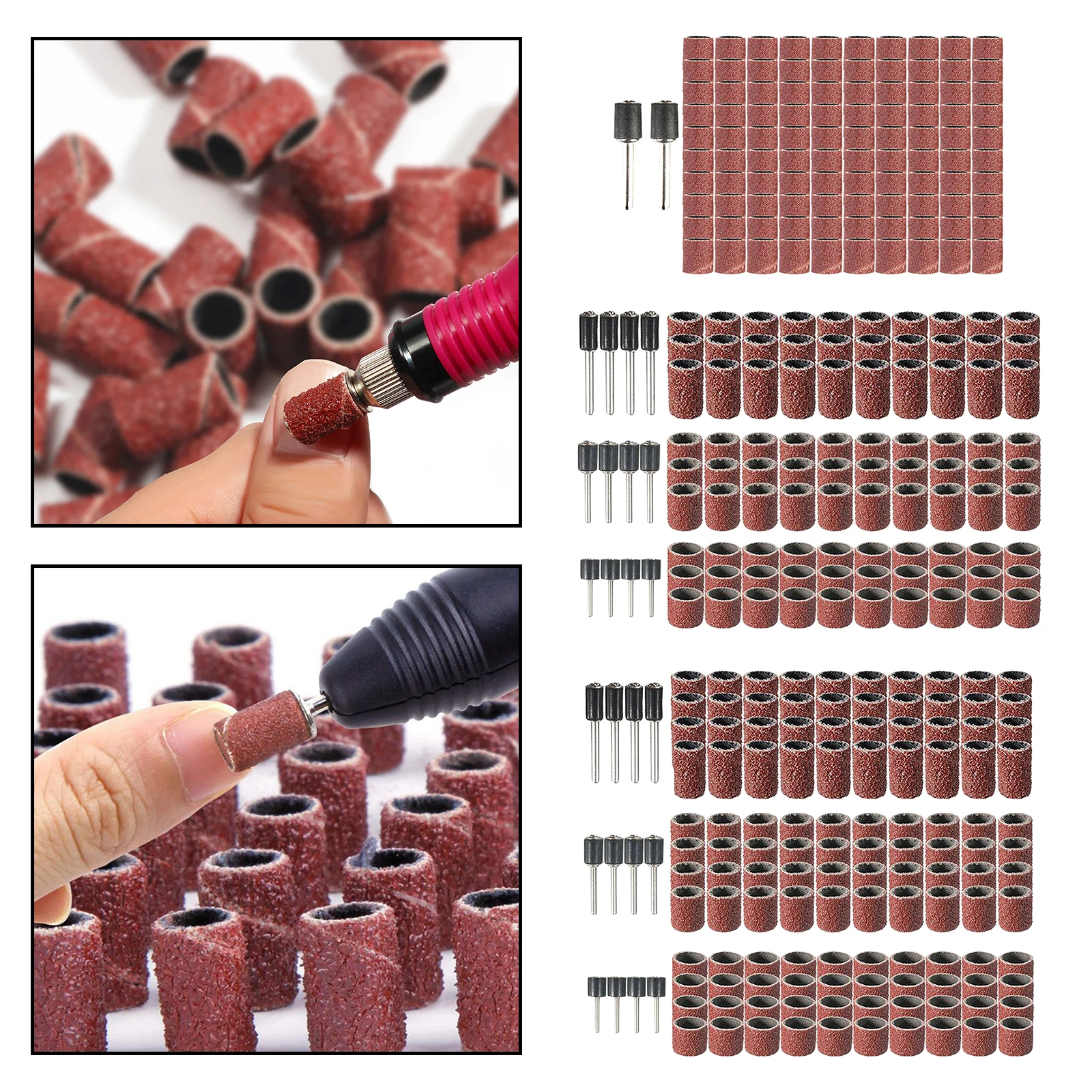 

Sanding Drum Kit Bands Sleeves Drill Polishing Rotary Tool Accessories