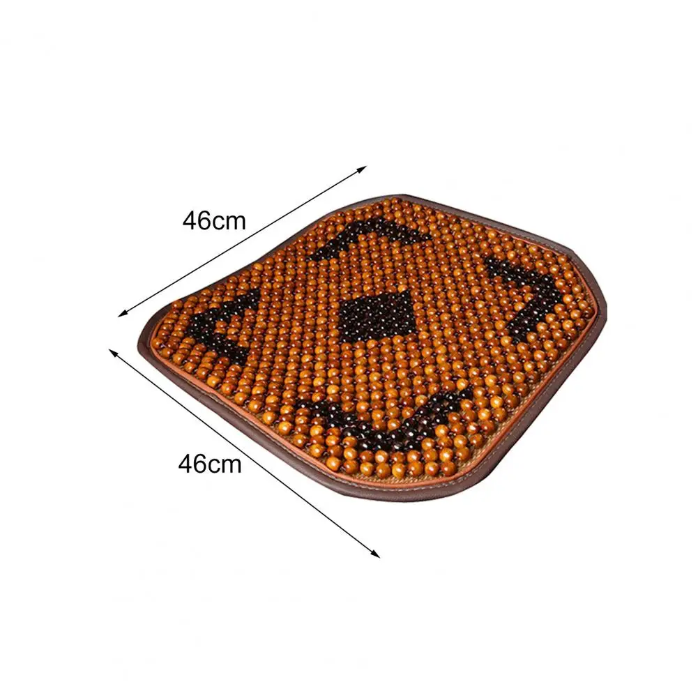 

Seat Cushion Breathable Wooden Bead Universal Auto Front Back Support Cushion Seat Pad for Home Sofa