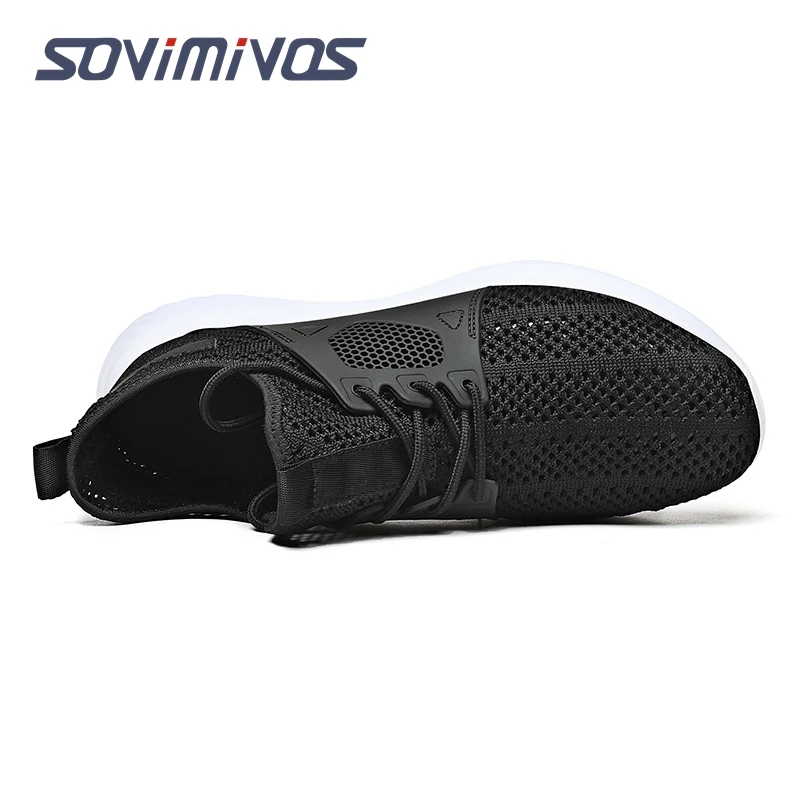 2022 New Men Knit Casual Walking Shoes Breathable Trendy Sneakers Original Light Shock Absorption Male Tennis Shoe