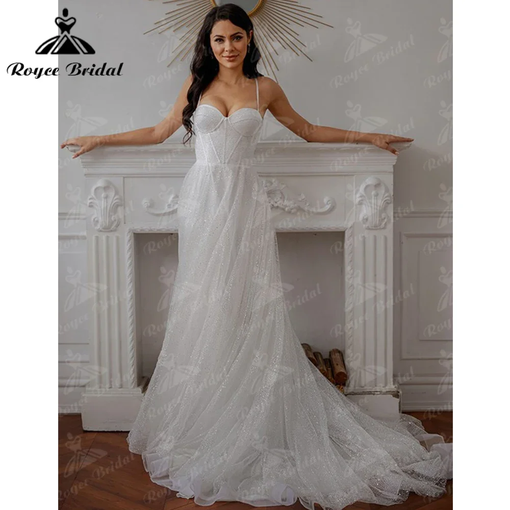 Великолепное свадебное платье без бретелек на тонких бретельках рукавов заказ