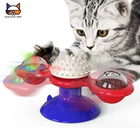 meows cat playing toys with windmill rotatable catnip led modeling ball teeth cleaning owner interactive fun pet supplies