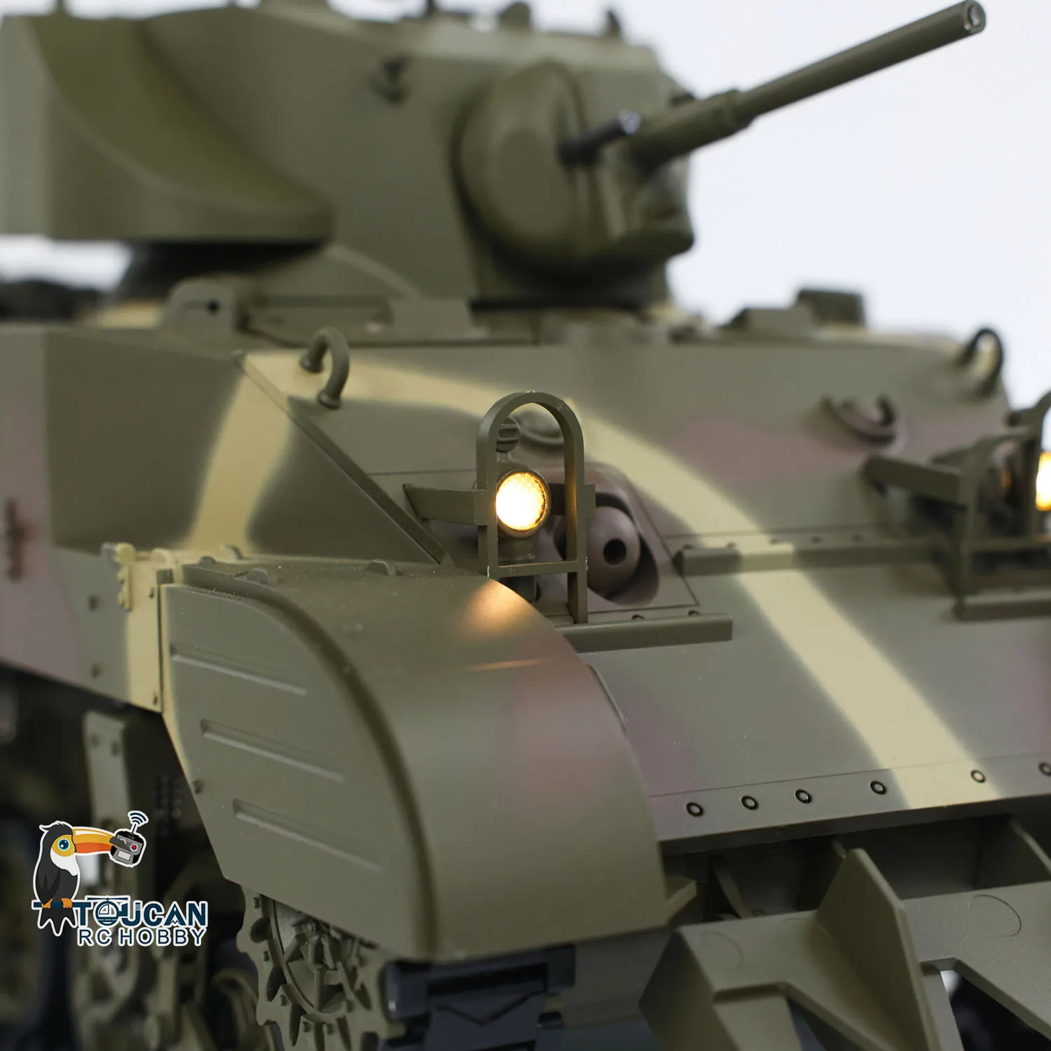 Радиоуправляемый танк RTR 1/16 США M5A1 Stuart VI 360° ° Модель танков с дистанционным