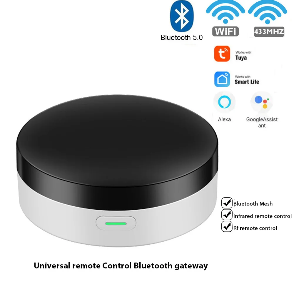 

Умный пульт дистанционного управления Tuya, Wi-Fi, Bluetooth-шлюз, многорежимный шлюз, 433 RF, Инфракрасный Универсальный пульт дистанционного управления