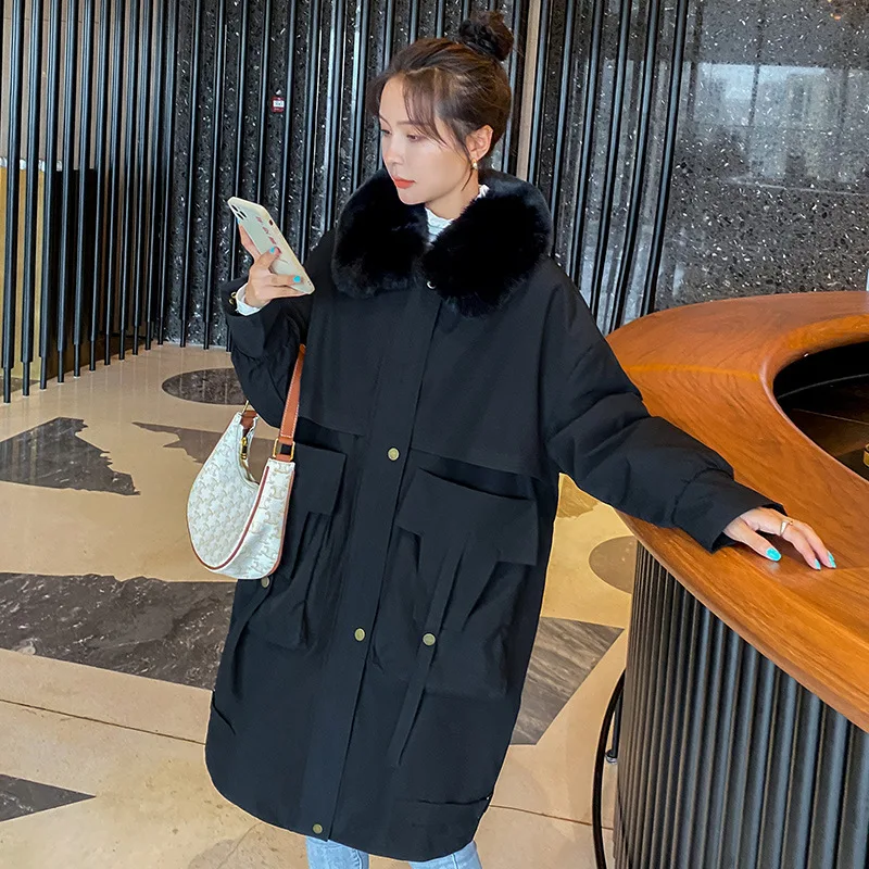 Women's Cotton Jacket 2022 Winter New Warm Loose Women's Pike Coat Korean Version Of Fashion Temperament Women's Cotton Jacket