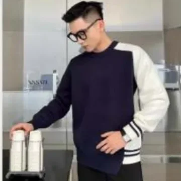 Мужской свитер с высоким воротником полуполо внутренний вязаный базовый слой