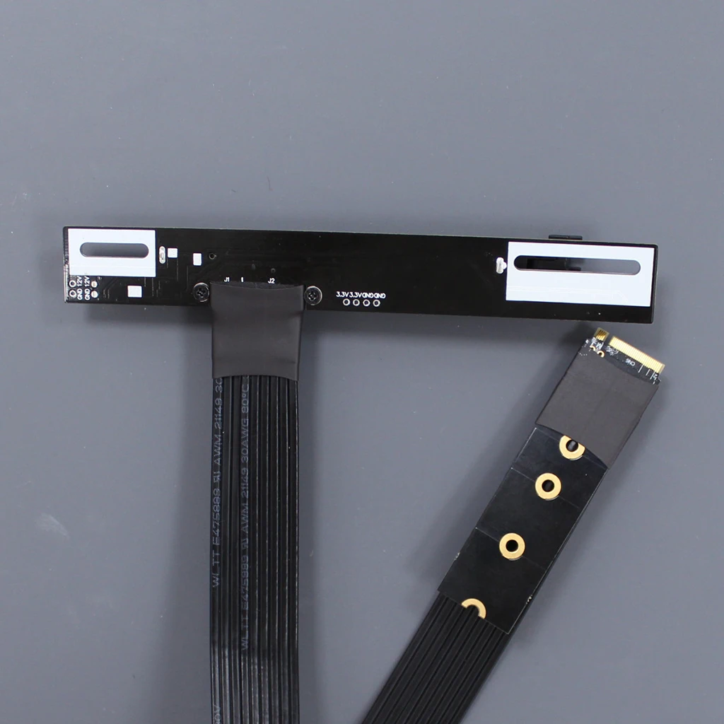 Кабель-удлинитель для адаптера M.2 NGFF NVMe Key M к PCI-E 4 0x16 PCIe4.0 x4 gen4 64G/bps Угловой 90 °