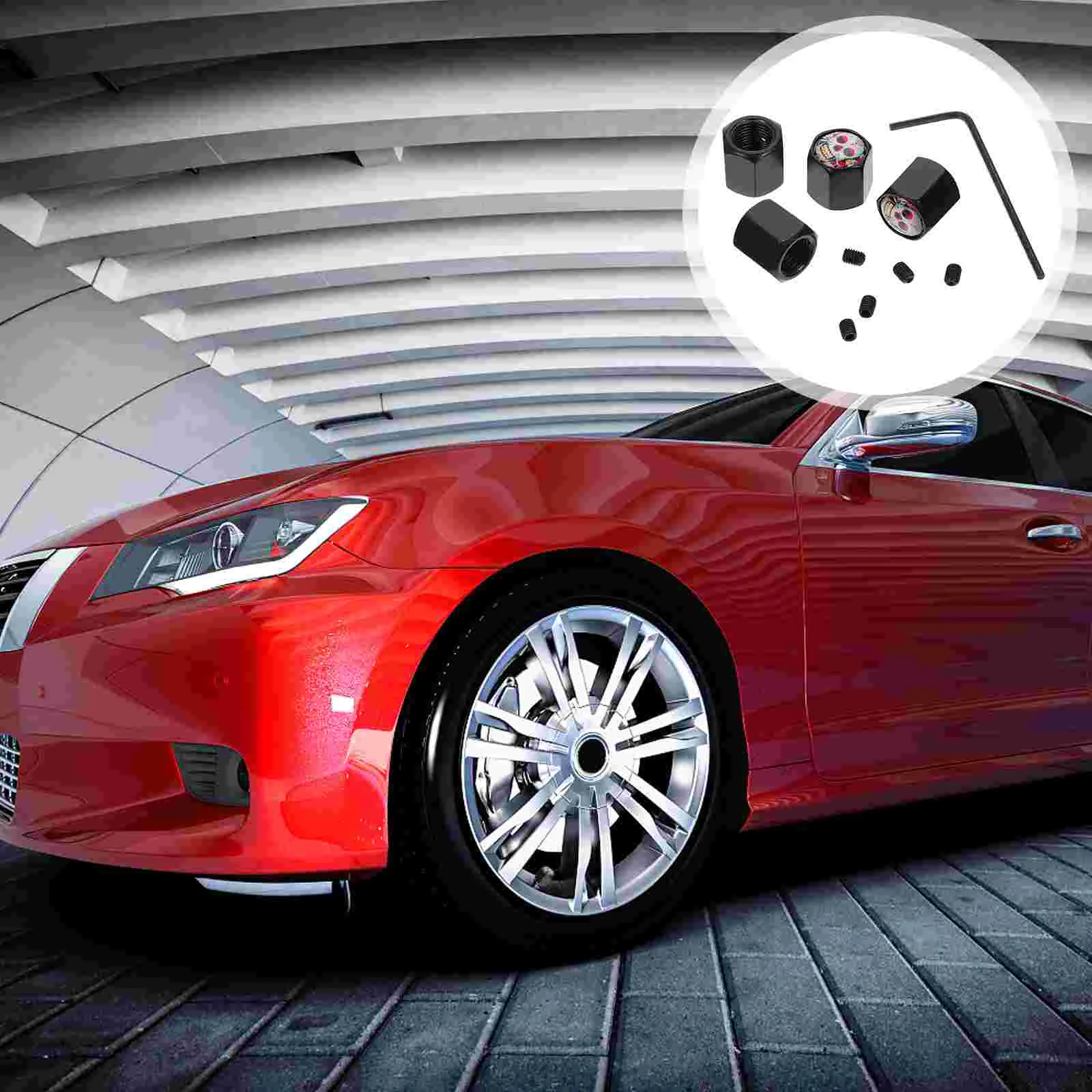 Колпачки для стержней клапанов пылезащитные накладки на шины с защитой от кражи