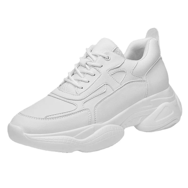 

Men Invisible Height Increasing Sneakers Thick Sole Comfortable 6/8CM Elevator Casual Shoes Fashion Man Daddy Shoes Size 36-44