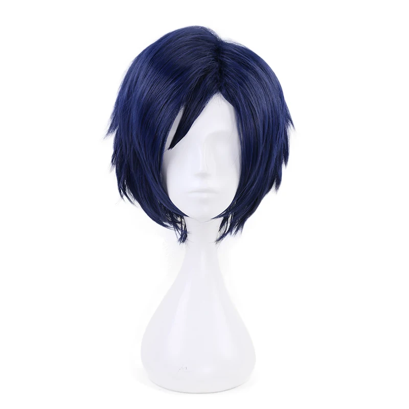 

My Hero Academia Tenya Iida Blue Short Wig Cosplay Costume Boku No Hero Academia Heat Resistant Synthetic Hair Men Wigs