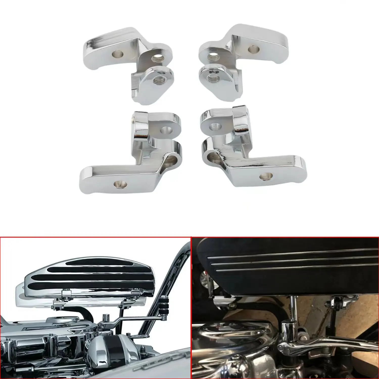 

Передняя Напольная доска для водителя мотоцикла кронштейн для перемещения ножная педаль Кронштейн для Harley Touring Electra Glide FLHT 1997-2016