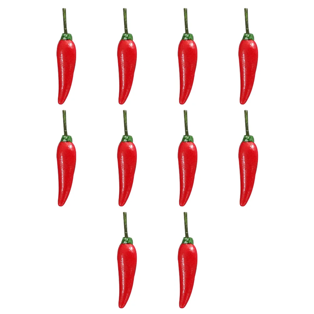 

Chili Fake Artificial Pepper Lifelike Hot Vegetables Play Peppers Red Vegetable Models Simulation Pretend Chill Mini Decor