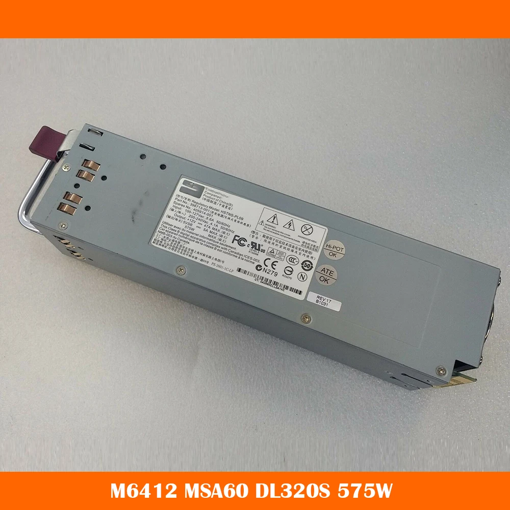 High Quality Desktop Power Supply For HP M6412 MSA60 DL320S HSTNS-PL09 405914-001 398713-001 575W Fully Tested