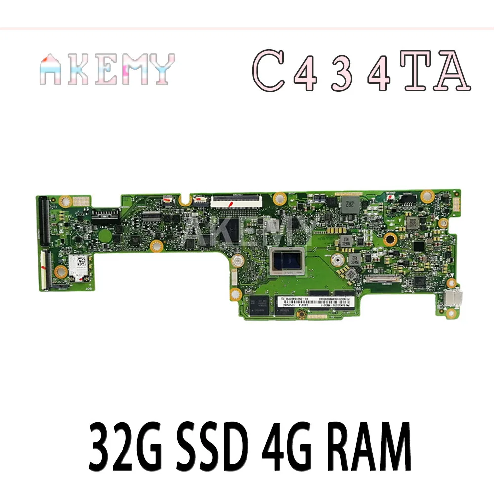 

Материнская плата Akemy C434TA для ASUS Chromebook Flip C434TA-DSM4T C434TA Laotop, материнская плата с 32G SSD 4G RAM