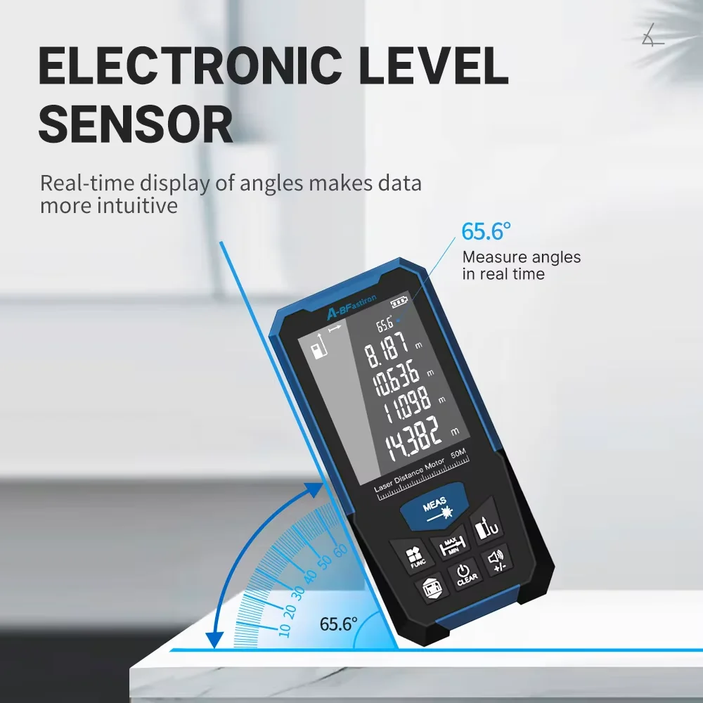 Лазерный дальномер A-BF 50/70/120 м перезаряжаемая цифровая рулетка профессиональный