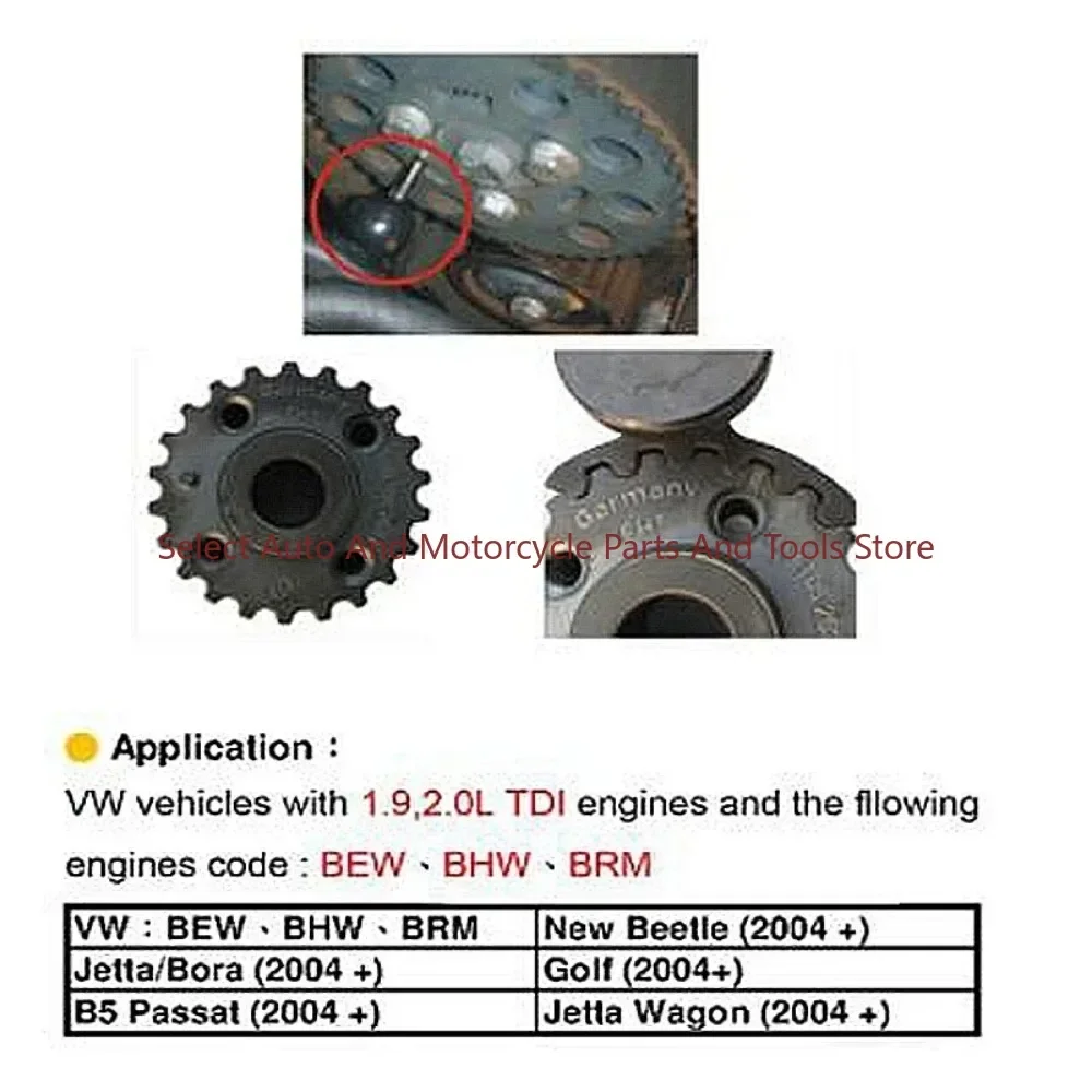 Набор инструментов для синхронизации коленчатого вала дизельного двигателя VW Audi