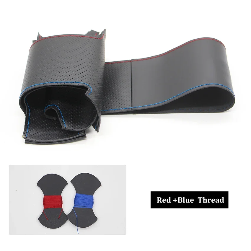 

Сшитый вручную черный кожаный чехол на руль автомобиля для Dodge RAM 1500 Classic 2019-2022 2500 3500 5500 2012-2018