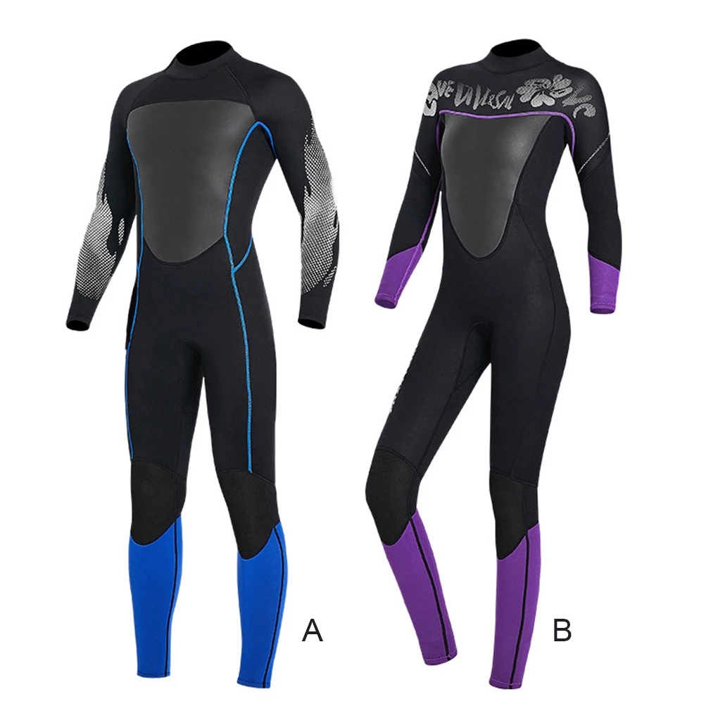 

Wetsuits Long Sleeve Good Elasticity Back Zip Diving Suit Snorkeling Professional Sports Accessories for Surfing