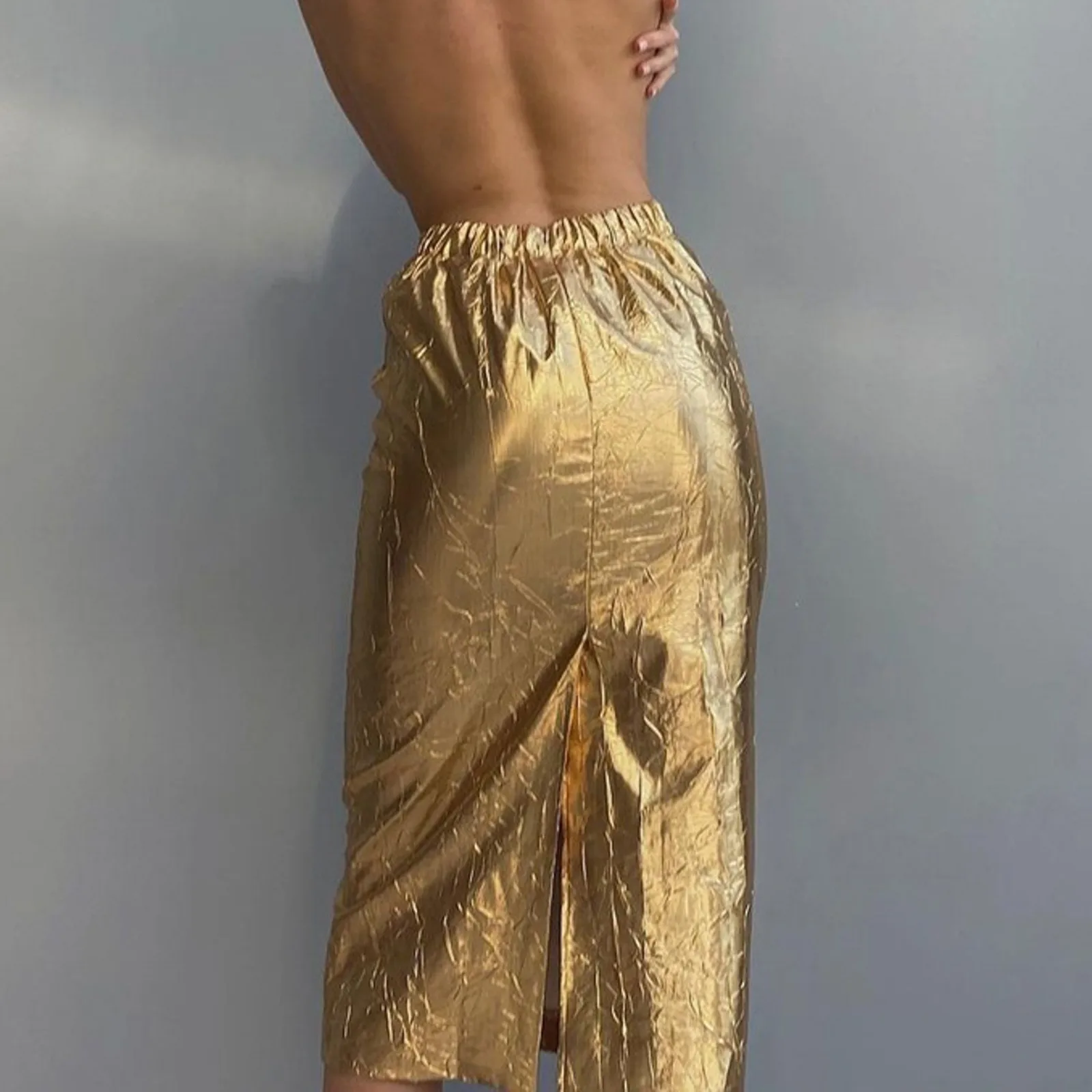 Женская трикотажная юбка миди