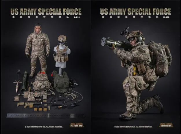 

Minitimes M028 1/6 Army Special Forces Full Set 12'' Action Figure Soldier Model Accessories In Stock For Fans Collection