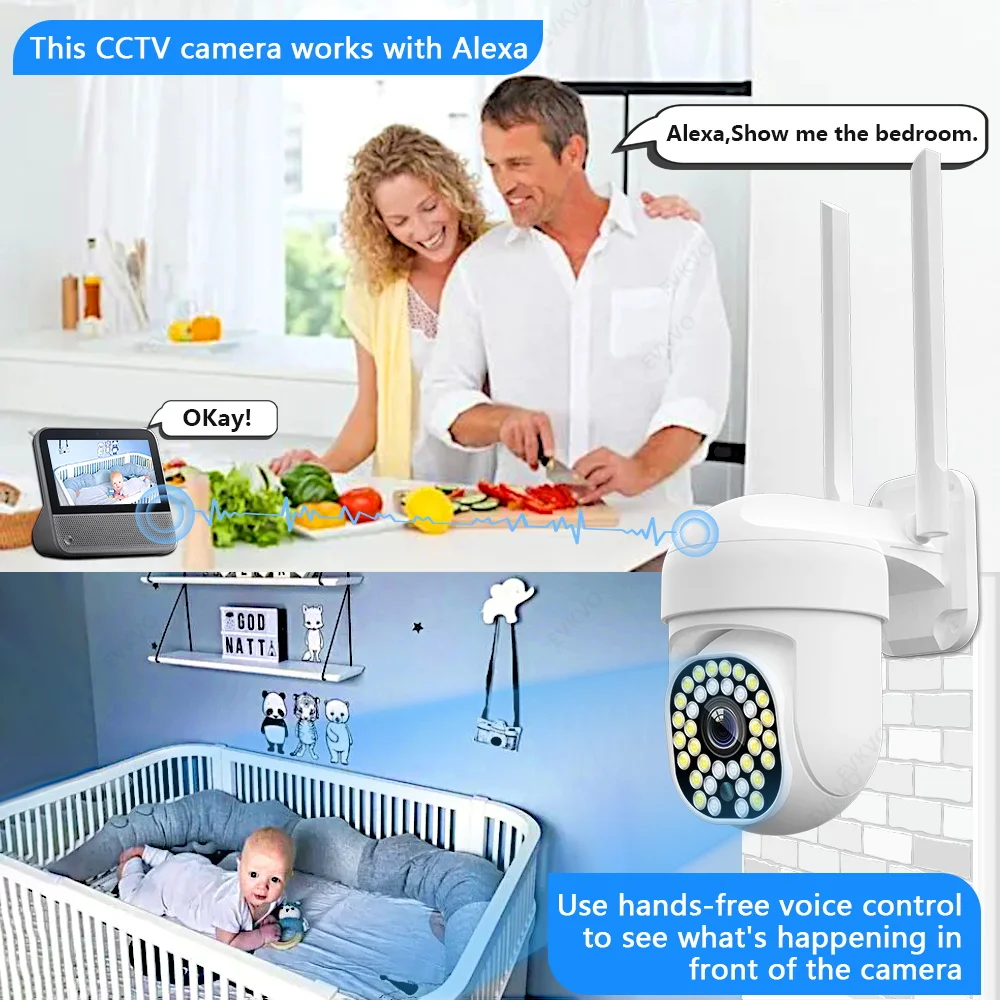 5mp alexa mini ip camera ptz video surveillance cameras wifi outdoor hd cctv home security wireless auto tracking 5x zoom camera free global shipping