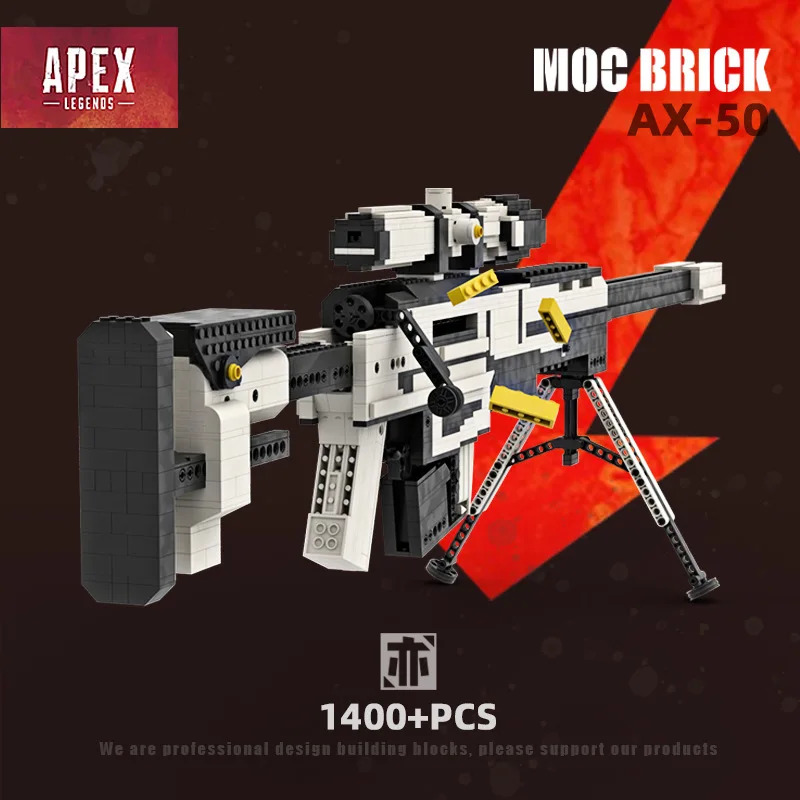 1400 + шт. Строительный блок Apex-Legends MOC AX50 пистолет DIY Кирпичи набор моделей Игрушки