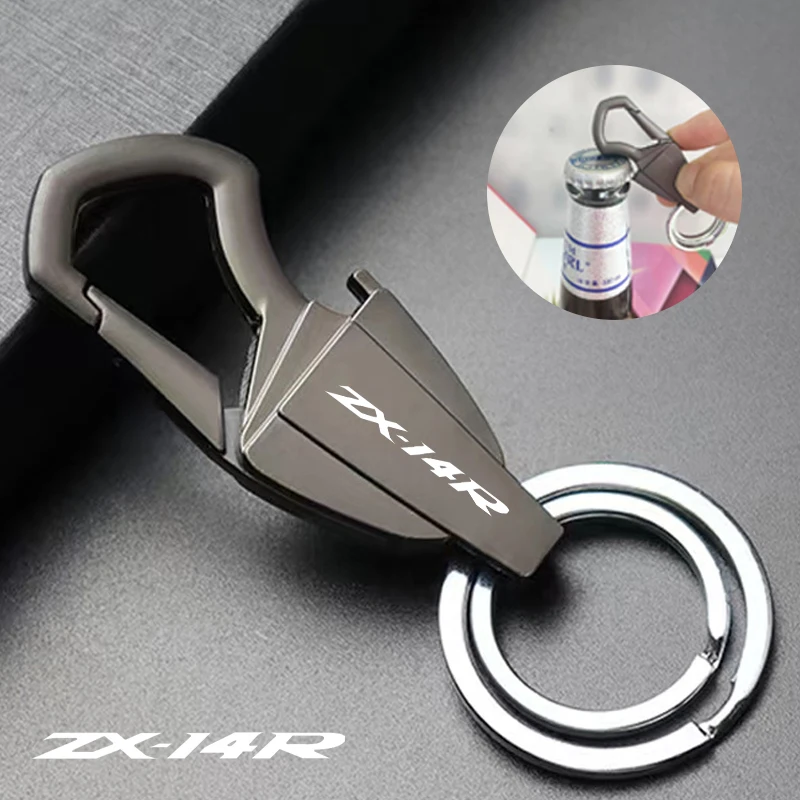 

For KAWASAKI NINJA ZX14R ZX-14R ZX14 ZR 1400 Accessories Motorcycle Keychain Zinc Alloy Multifunction Car Play Keyring