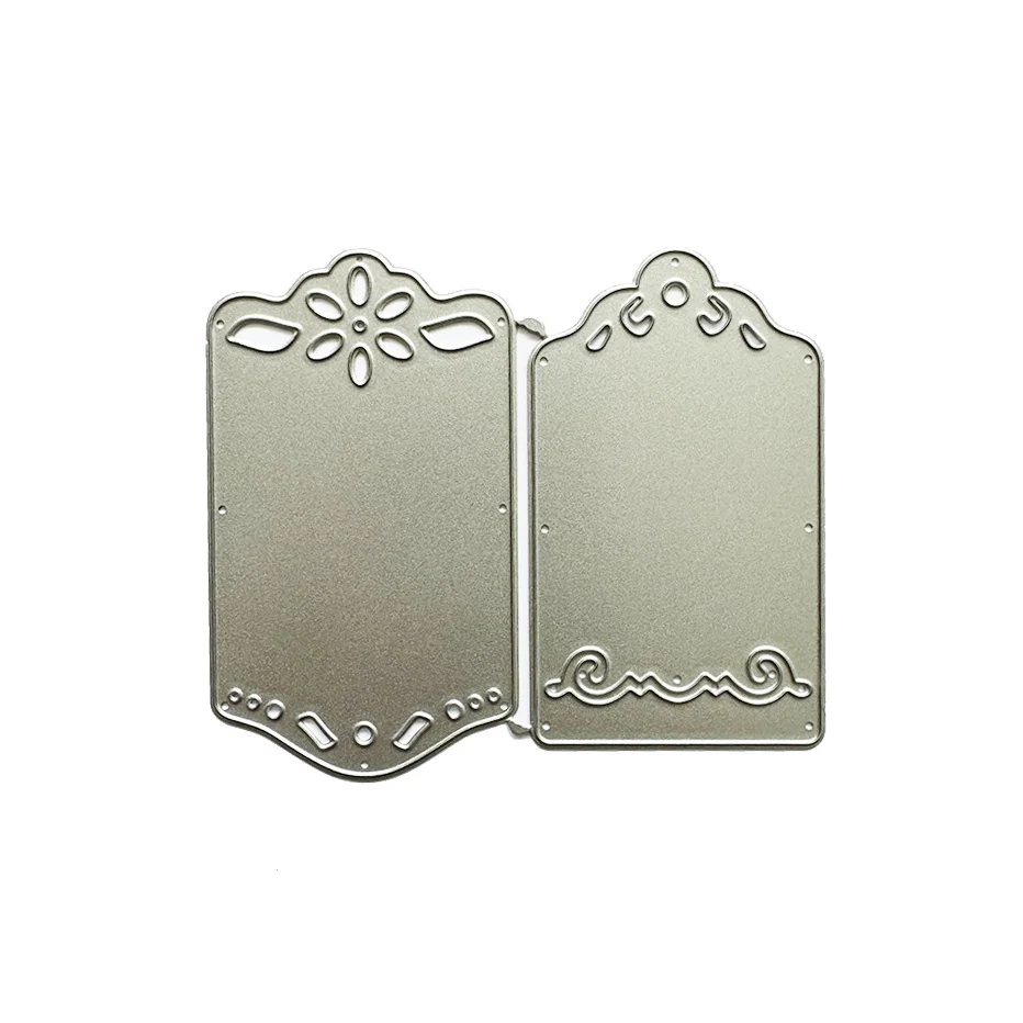 Новинка 2024 две этикетки шаблон для резки металла подарочные бирки сделай сам