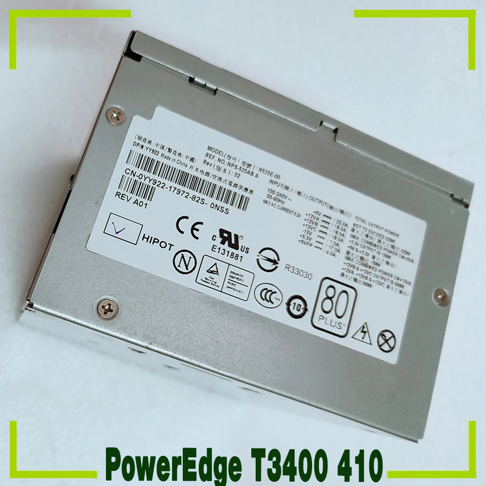 Для Dell PowerEdge T3400 410 48-контактный 525 Вт серверный блок питания H525E-00 YN637 YY922 M331J N525E-00