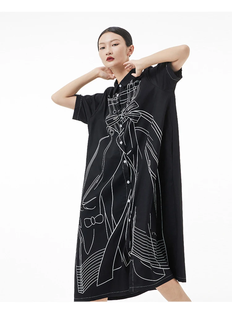 

XITAO однотонное однобортное платье в стиле пэчворк с принтом; Новое поступление 2022 года; Сезон лето; Повседневная модная одежда; Универсальна...