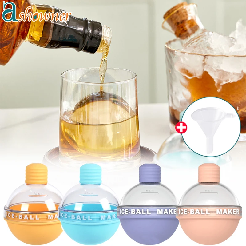 

Creative Ice Ball Mold Whiskey Spherical Ice Cube Light Bulbs Ice Mold Food Grade Silicone ice Cube Ball Maker Mould Bar Tools