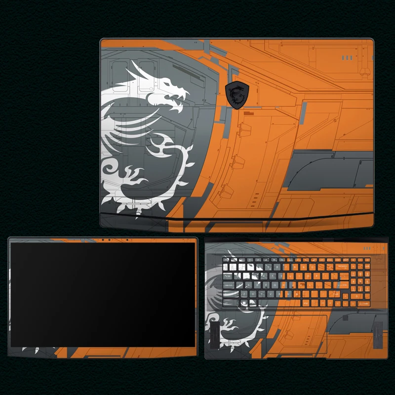 Чехол для ноутбука MSI GF66/GF76/GF65/GF63 цветные виниловые наклейки с принтом GF63/GL63/GL73/GP63