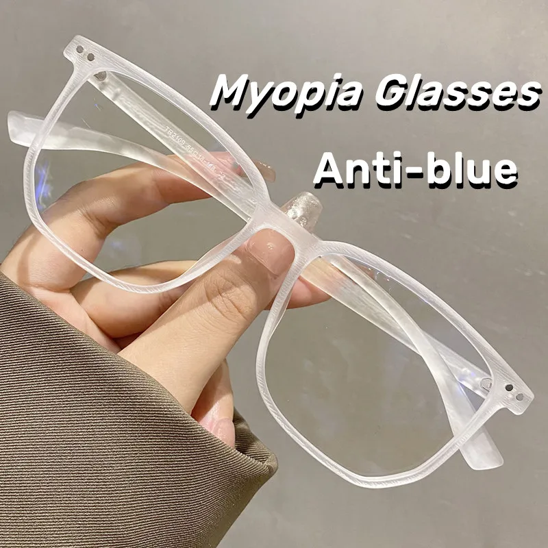 

Ladies Wood Grain Frame Myopia Glasses Women Men Blue Light Blocking Eyeglasses Unisex Vintage Anti-radiation Computer Eyewear