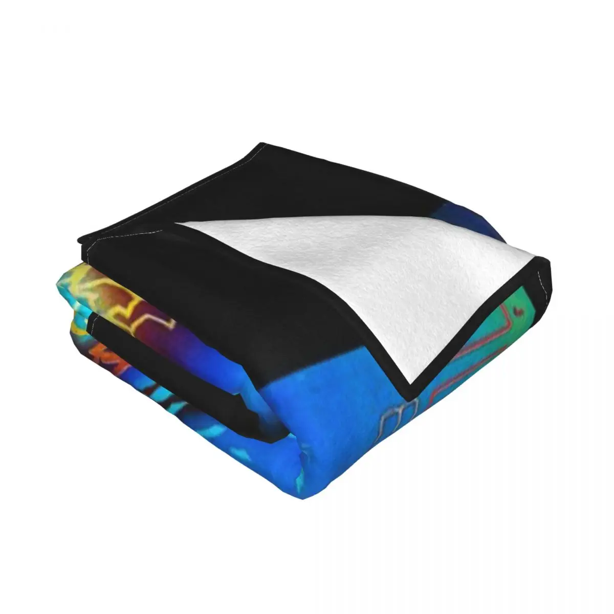 Одеяло из ультрамягкого микрофлиса Journey Band Escape Oranye