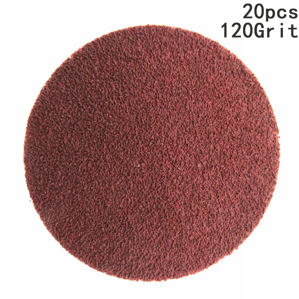 

Roll Lock Pad Sanding Discs Outdoor Home Industrial 20 Pcs 2inch 50mm/2inch Quick Change Red Brown Roll Lock Pad