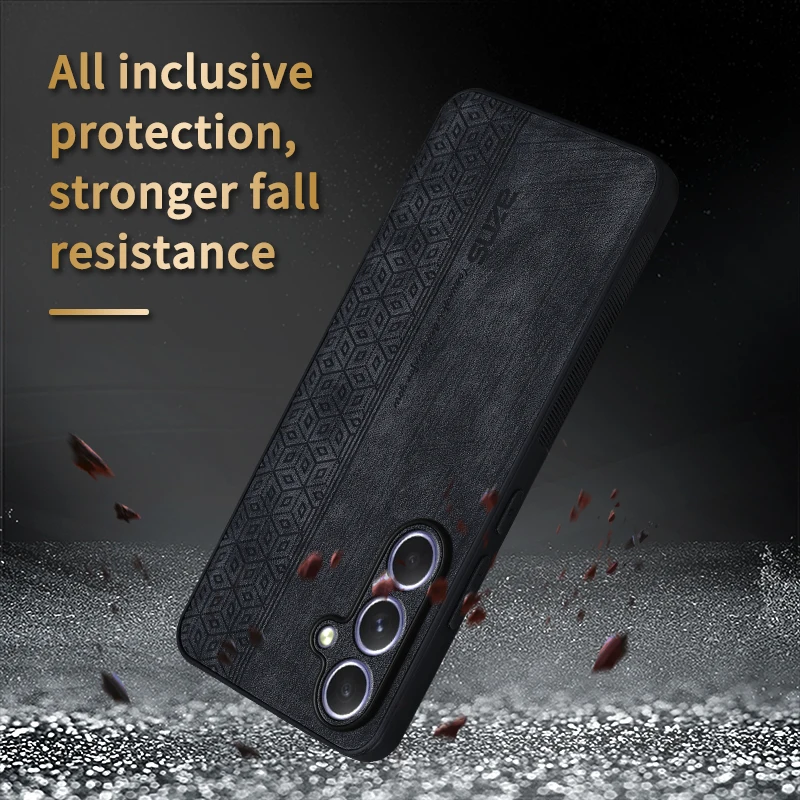 Фото Для Samsung Galaxy S25 Чехол для задней крышки Skin Feel Противоударный матовый кожаный чехол Мягкий чехол для Samsung Galaxy S25 PLus Ultra №4